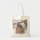 Bunny Seeking Shelter Tote Bag (Voorkant)