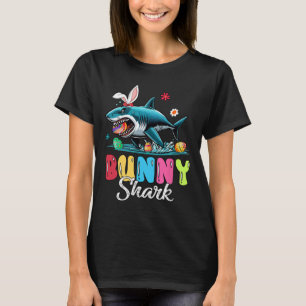 Bunny Shark Pasen Jagen Chocolade Eieren Lover Ki T-shirt
