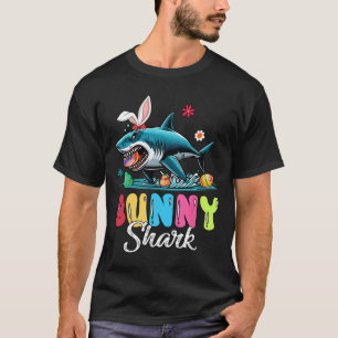 Bunny Shark Pasen Jagen Chocolade Eieren Lover Ki T-shirt