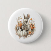 Bunny Shirt Country Pumpkin Ronde Button 5,7 Cm (Voorkant)