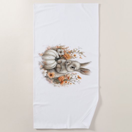 Bunny Shirt Country Pumpkin Strandlaken (Voorkant)