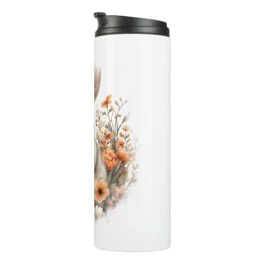 Bunny Shirt Country Pumpkin Thermosbeker (Geroteerd rechts)