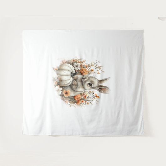 Bunny Shirt Country Pumpkin Wandkleed (Voorkant (horizontaal))