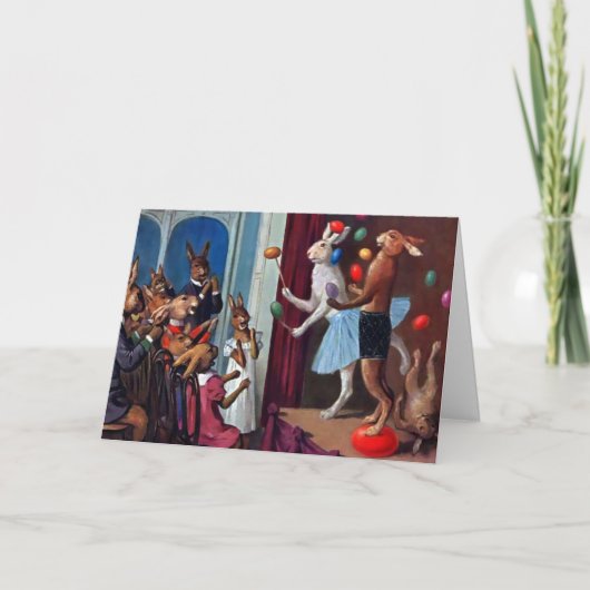 Bunny Show Paas Kaart (Voorkant)