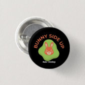 Bunny Side Up Retro Pasen Ei Grafisch Ontwerp Ronde Button 3,2 Cm (Voorkant /achterkant)