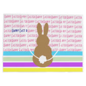 Bunny Silhouette en Happy Easter Design Groot Cadeauzakje (Achterkant)