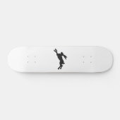 Bunny silhouette - Kies achtergrondkleur Persoonlijk Skateboard (Horizontaal)