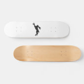 Bunny silhouette - Kies achtergrondkleur Persoonlijk Skateboard (Horizontaal)