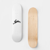 Bunny silhouette - Kies achtergrondkleur Persoonlijk Skateboard (Voorkant)