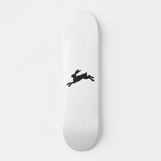 Bunny silhouette - Kies achtergrondkleur Persoonlijk Skateboard (Voorkant)
