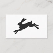 Bunny silhouette - Kies achtergrondkleur Visitekaartje (Achterkant)