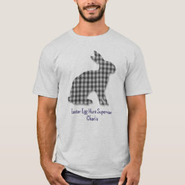 Bunny Silhouette, Paaseieren Hunt Supervisor Manne T-shirt