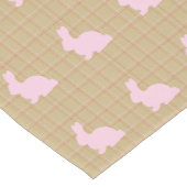 Bunny Silhouette Plaid Patroon Tafelloper (Hoek)
