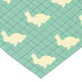 Bunny Silhouette Plaid Patroon Tafelloper (Hoek)