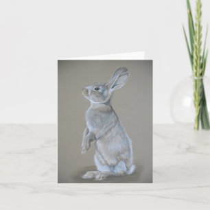 Bunny Sitting Original Art Note Card Kaart