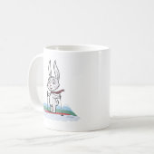 Bunny Skiing Koffiemok (Voorkant links)