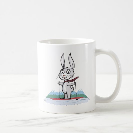 Bunny Skiing Koffiemok (Rechts)