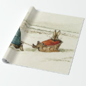 “Bunny Sleigh Ride” van Beatrix Potter Cadeaupapier (Uitgerold)
