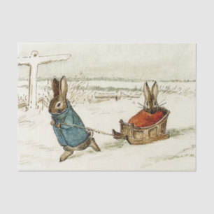 "Bunny Sleigh Ride" van Beatrix Potter Tissuepapier