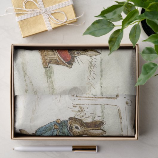 "Bunny Sleigh Ride" van Beatrix Potter Tissuepapier (Geschenk)