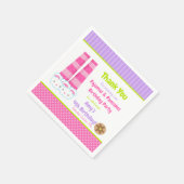 Bunny Slippers Pyjama & Pannenkoeken Verjaardagsfe Servet (Hoek)