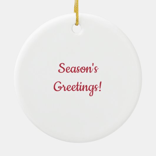 Bunny & Sneeuwvogels Keramisch Ornament (Achterkant)