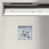 Bunny & Sneeuwvogels Magneet (Insitu (Vaatwasser))