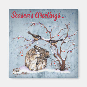 Bunny & Sneeuwvogels Magneet