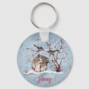 Bunny & Sneeuwvogels Sleutelhanger