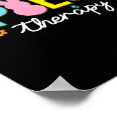 Bunny Speech Therapeut Slp Paasdag Speech Thera Poster (Hoek)