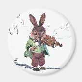 Bunny Spelen De Viool Magneet (Voorkant)