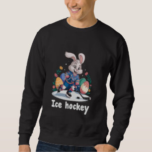 Bunny Spelen IJshockey Paasdag Ei Chocolade Trui