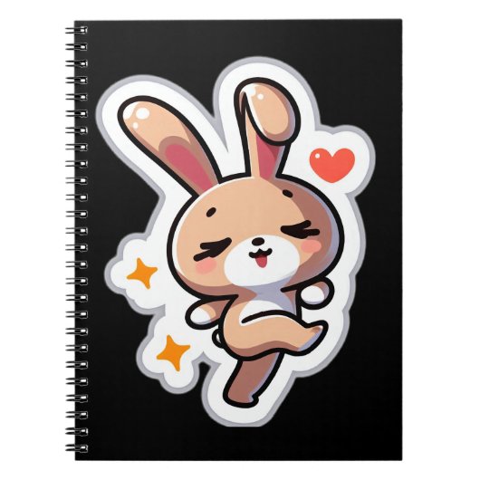 Bunny Spiral Foto Notitieboek (Voorkant)