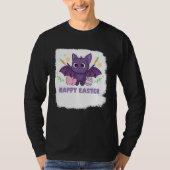 Bunny Spring Hunt Eggs bat Rabbit Happy Easter Day T-shirt (Voorkant)