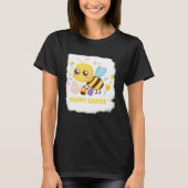 Bunny Spring Hunt Eggs bee Happy Easter Day T-shirt (Voorkant)