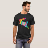 Bunny Spring Hunt Eggs Rabbit Happy Paasdag T-shirt (Voorkant volledig)