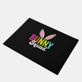 Bunny squad, bijpassende paashaas oren, Pasen p Deurmat (Schuin)