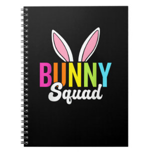 Bunny squad, bijpassende paashaas oren, Pasen p Notitieboek