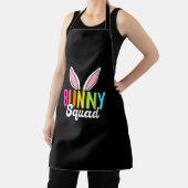 Bunny squad, bijpassende paashaas oren, Pasen p Schort (Insitu)
