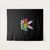 Bunny squad, bijpassende paashaas oren, Pasen p Wandkleed (Voorkant (horizontaal))