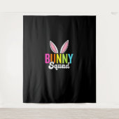 Bunny squad, bijpassende paashaas oren, Pasen p Wandkleed (Voorkant)