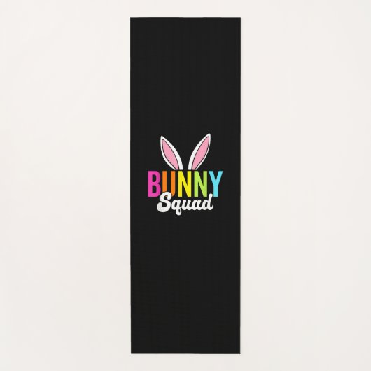 Bunny squad, bijpassende paashaas oren, Pasen p Yogamat (Voorkant)