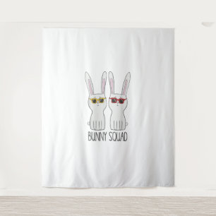 Bunny Squad Funny Schattige Pet Rabbit Lover T Shi Wandkleed