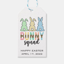 Bunny Squad | Paaseieren Hunt Cute Bunny Cadeaulabel