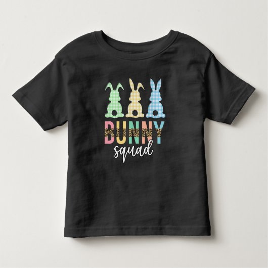 Bunny Squad | Paaseieren Hunt Cute Bunny Kinder Shirts (Voorkant)