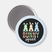 Bunny Squad | Paaseieren Hunt Cute Bunny Magneet (Voorkant / Achterkant)