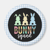 Bunny Squad | Paaseieren Hunt Cute Bunny Magneet (Voorkant)
