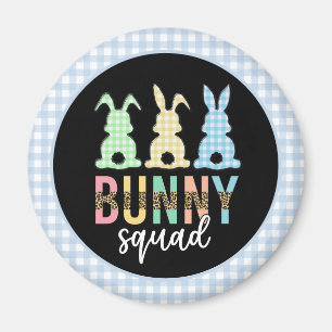 Bunny Squad   Paaseieren Hunt Cute Bunny Magneet