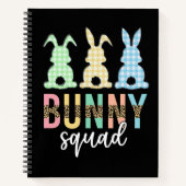 Bunny Squad | Paaseieren Hunt Cute Bunny Notitieboek (Voorkant)