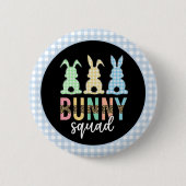 Bunny Squad | Paaseieren Hunt Cute Bunny Ronde Button 5,7 Cm (Voorkant)